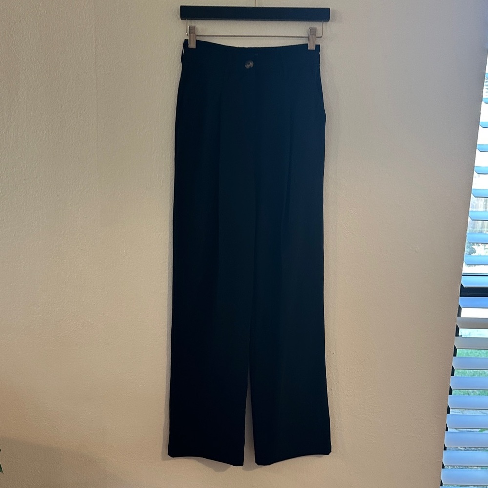 wild fable Black Wide-Leg Trousers